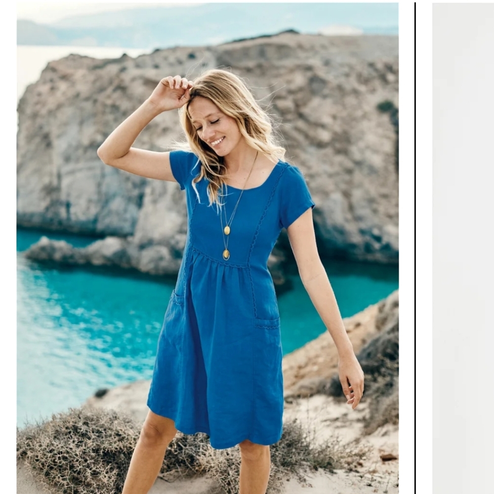 Boden Alberta 100% linen dress